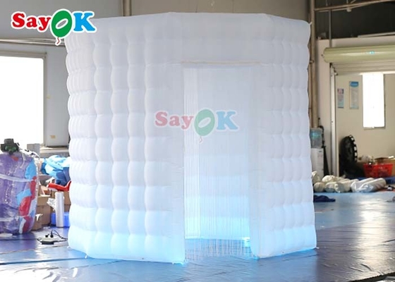 PVC Coated Octagon Mobile Inflatable Photo Booth Tent With LED Lighting