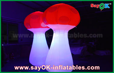 Stage Decoration Giant Inflatable LED Mushroom Lighting For Wedding / Event