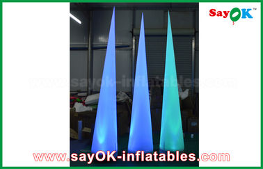2.5m Nylon Inflatable LED Cone WIth LED Light CE/UL Blower Lighting Decoration