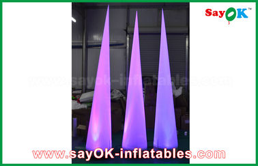 2.5m Nylon Inflatable LED Cone WIth LED Light CE/UL Blower Lighting Decoration