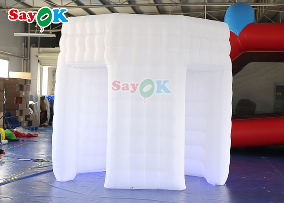 White Oxford Cloth Inflatable Photo Booth For Event Lead Free
