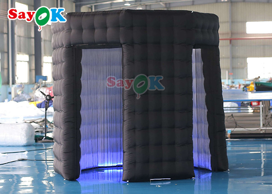 Customized Inflatable Photo Booth Round Roofless Led Blow Up 360 Photo Booth