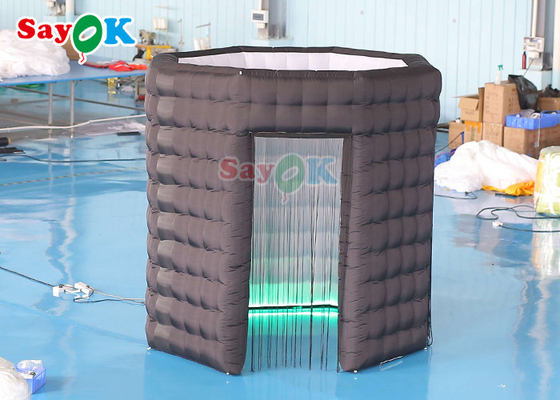 Customized Inflatable Photo Booth Round Roofless Led Blow Up 360 Photo Booth