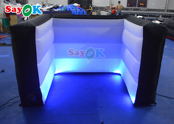 2.4x10.3x1.05m White Inflatable Pub Bar For Party Events