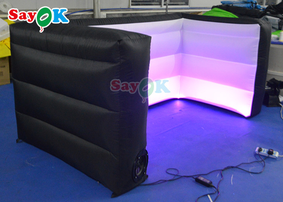 2.4x10.3x1.05m White Inflatable Pub Bar For Party Events