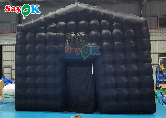 Tarpaulin Inflatable Cube Tent With Led Lights Inflatable Wedding Party Tent