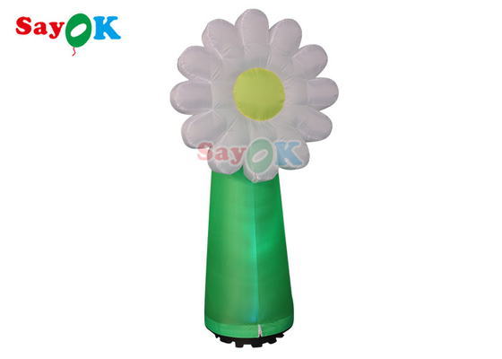 OEM Pvc Inflatable Lighting Decoration Led Flower Model For Advertising