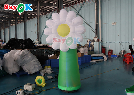 OEM Pvc Inflatable Lighting Decoration Led Flower Model For Advertising