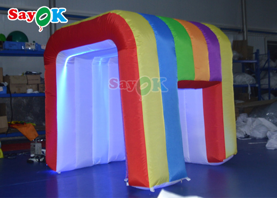 Inflatable Led Light 360 Photo Booth Enclosure Backdrop For Advertising