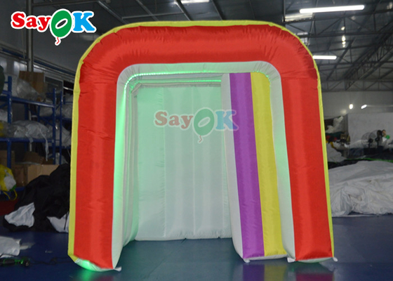 Inflatable Led Light 360 Photo Booth Enclosure Backdrop For Advertising