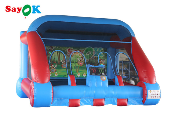 Commercial Inflatable Sports Games Red Blue IPS Shooting Game Inflable Carnival Game