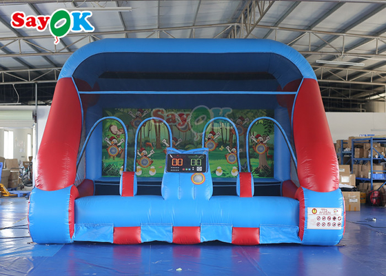 Commercial Inflatable Sports Games Red Blue IPS Shooting Game Inflable Carnival Game