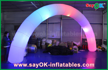 Inflatable Rainbow Arch 63cm DIA Nylon Cloth Inflatble Lighting Arch Way Gate For Decoration