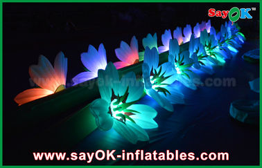 Large Inflatable Lighting Decoration Inflatable Wedding Flower Chain WIth LED Light For Decoration