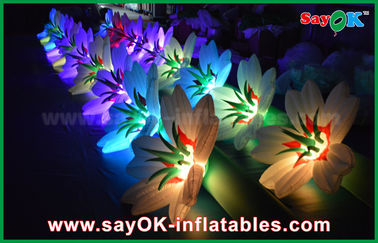 Large Inflatable Lighting Decoration Inflatable Wedding Flower Chain WIth LED Light For Decoration