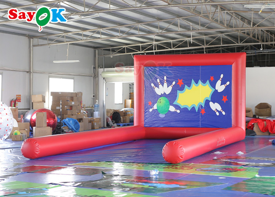 Pvc Tpu Inflatable Sports Games Bubble Bowling Game 8x4x3mh