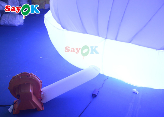 4m Giant LED Inflatable Stage Shell Oxford cloth Inflatable Led Seashell For Party