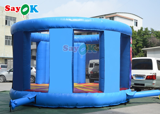 Fire Themed Printed Inflatable Bouncy Castles Jumping Bounce House Waterproof