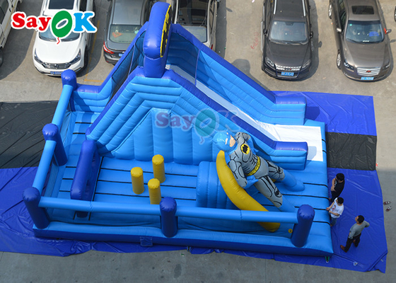 Titanic Inflatable Slide PVC Inflatable Bouncer House Water Slide Combo Commercial Jumping Castle