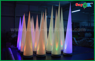 2.5m / 3mH Led Lighting Inflatable Lighting Decoration Cone Shaped For Event / Advertising