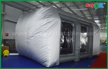 Inflatable Work Tent Waterproof Cutomized Inflatable Air Tent / PVC Inflatable Spray Booth For Car Paint Spraying