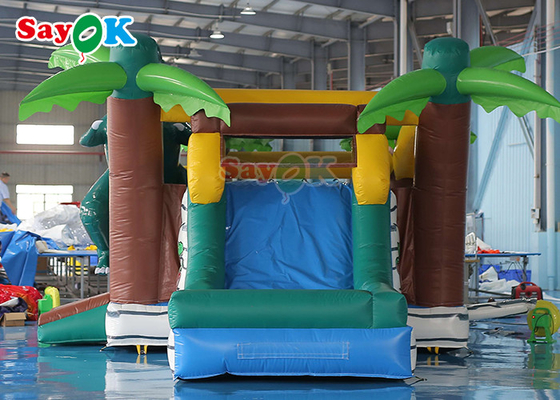 Dinosaur Inflatable Bounce House Water Slide Combo Commercial Bouncy Castle