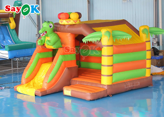 Commercial Adult Inflatable House Water Slide Pool Bounce House 5x5x4mH