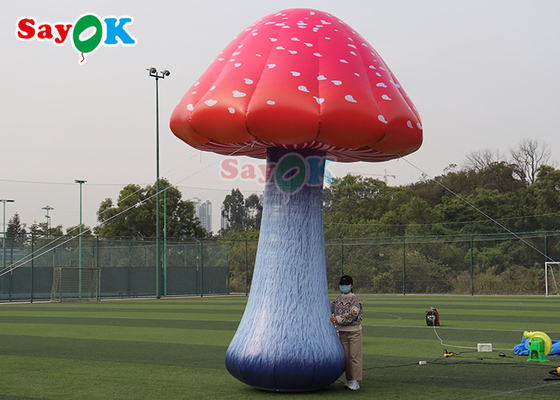 Giant Inflatable Mushroom Model Plant For Wonderland Blow Up Mushroom With Flower