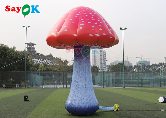 Giant Inflatable Mushroom Model Plant For Wonderland Blow Up Mushroom With Flower