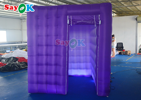 Double Stitching LED Light Inflatable Photo Booth For Film Events