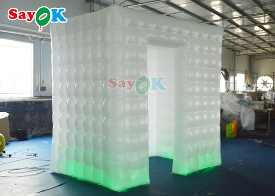 Indoor Party Led Inflatable Photo Booth Oxford Cloth Material