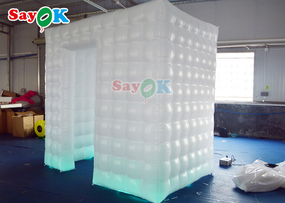 Indoor Party Led Inflatable Photo Booth Oxford Cloth Material