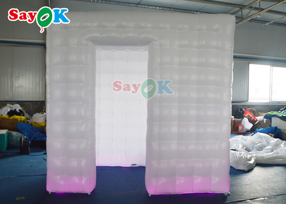 Indoor Party Led Inflatable Photo Booth Oxford Cloth Material