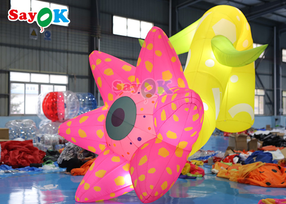 Oxford Cloth Inflatable Flower Led Inflatable Party Flower Wedding Decoration