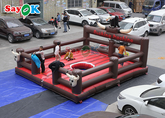 Commercial Pattern Inflatable Arena Mechanical Bull Mattress Inflatable Game Rodeo Bull