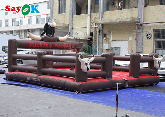 Commercial Pattern Inflatable Arena Mechanical Bull Mattress Inflatable Game Rodeo Bull