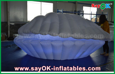 White Nylon Cloth Inflatable Lighting Decoration LED Shell For Advertising