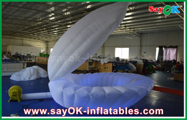 White Nylon Cloth Inflatable Lighting Decoration LED Shell For Advertising