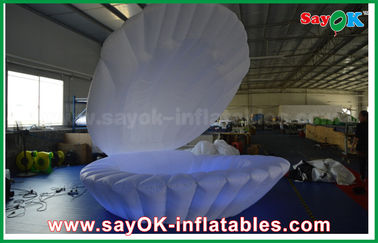 White Nylon Cloth Inflatable Lighting Decoration LED Shell For Advertising