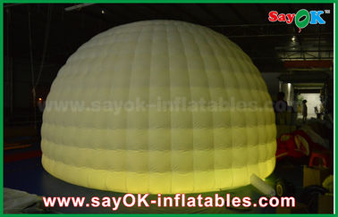 Inflatable Lawn Tent 210D Oxford Cloth Inflatable Igloo Air Tent Round Dome Tent With LED Light