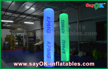 Advertising 2.5m Height Lighting Inflatable Pillar Column With Logo Printing