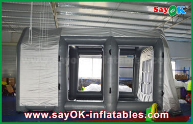 Giant Gray Custom Inflatable Products PVC Inflatable Spray Booth For Car