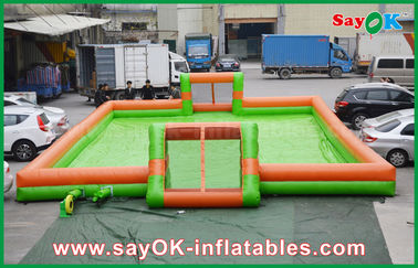 Inflatable Football Pitch 0.55 PVC Inflatable Sports Games Portable Football Field / Football Pitch