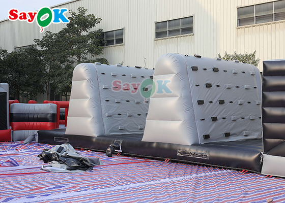 150x3.8m  Tarpaulin Inflatable Obstacle Course Racing Game For Events
