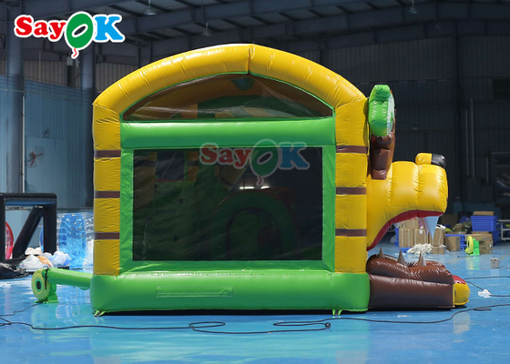 Lion Inflatable Bounce House With Dry Slide Inflatable Castle Bouncer