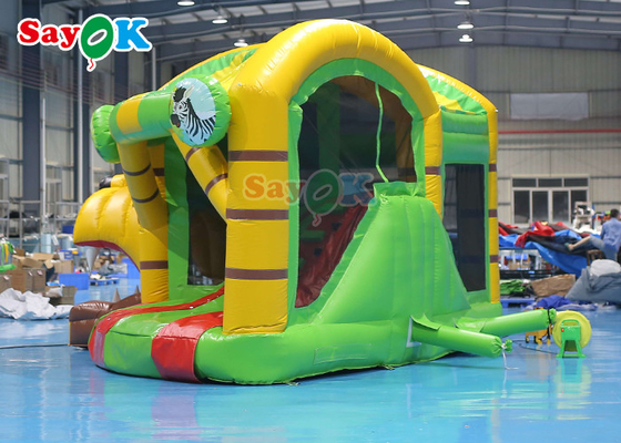 Animal Theme Lion Inflatable Bouncy Castle Slide