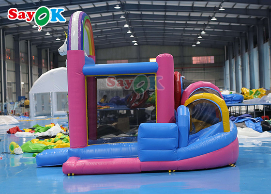 Dinosaur Inflatable Bounce House Water Slide Combo Commercial Bouncy Castle