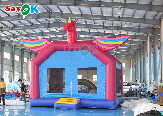 Moon Inflatable Bouncers For Party Unicorn Jumping Bounce Castle House With Slide