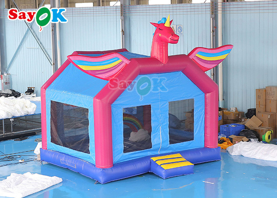 Moon Inflatable Bouncers For Party Unicorn Jumping Bounce Castle House With Slide