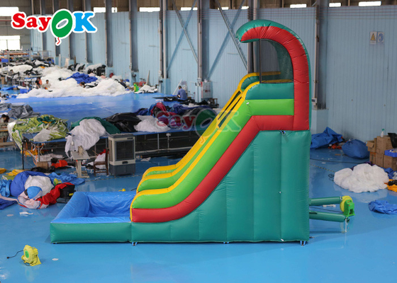 Wet Dry Inflatable Slide Anti Ruptured Commercial Inflatable Water Slide Pool Two PVC Coated Sides